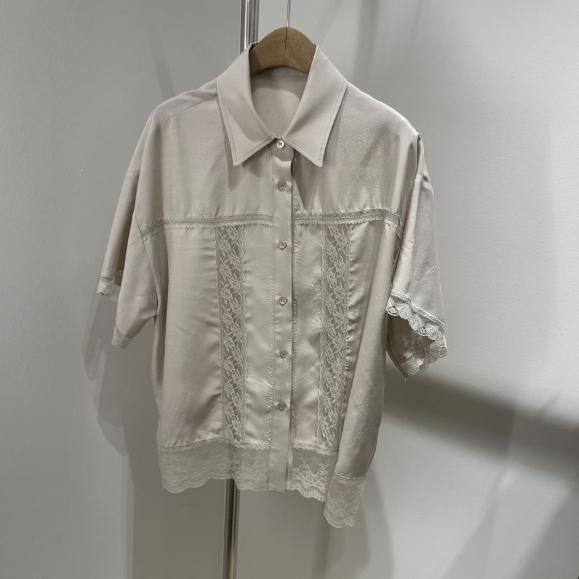 ART IS OVER韓國直郵㊣女裝新品休閑推薦時尚25春夏襯衫蕾絲衫ART IS OVER襯衫/蕾絲衫圖色2