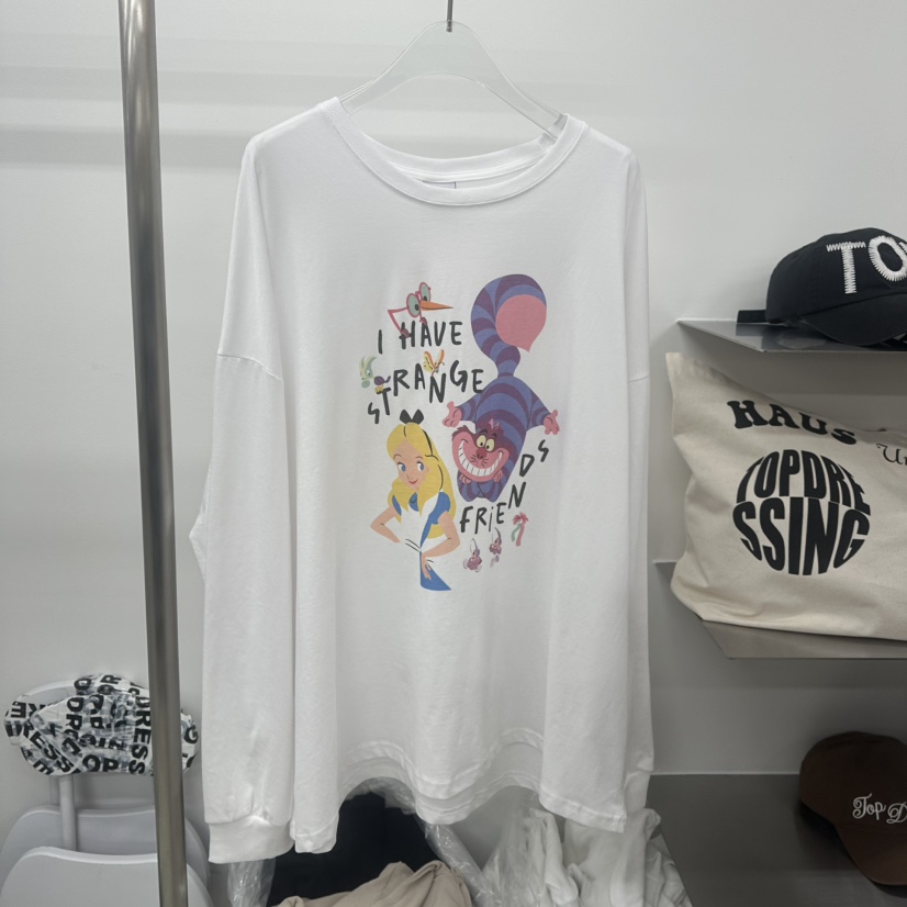 TOPDRESSING直郵韓國代購㊣女裝新款休閑時尚人氣熱賣長袖T恤TOPDRESSING長袖T恤