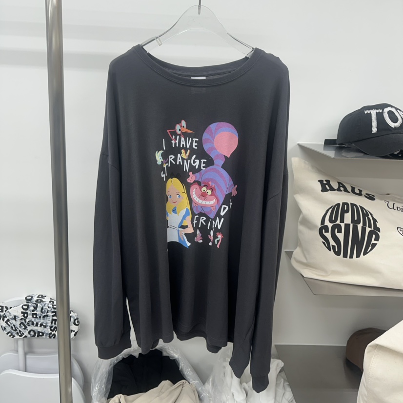 TOPDRESSING直郵韓國代購㊣女裝新款休閑時尚人氣熱賣長袖T恤TOPDRESSING長袖T恤圖色2