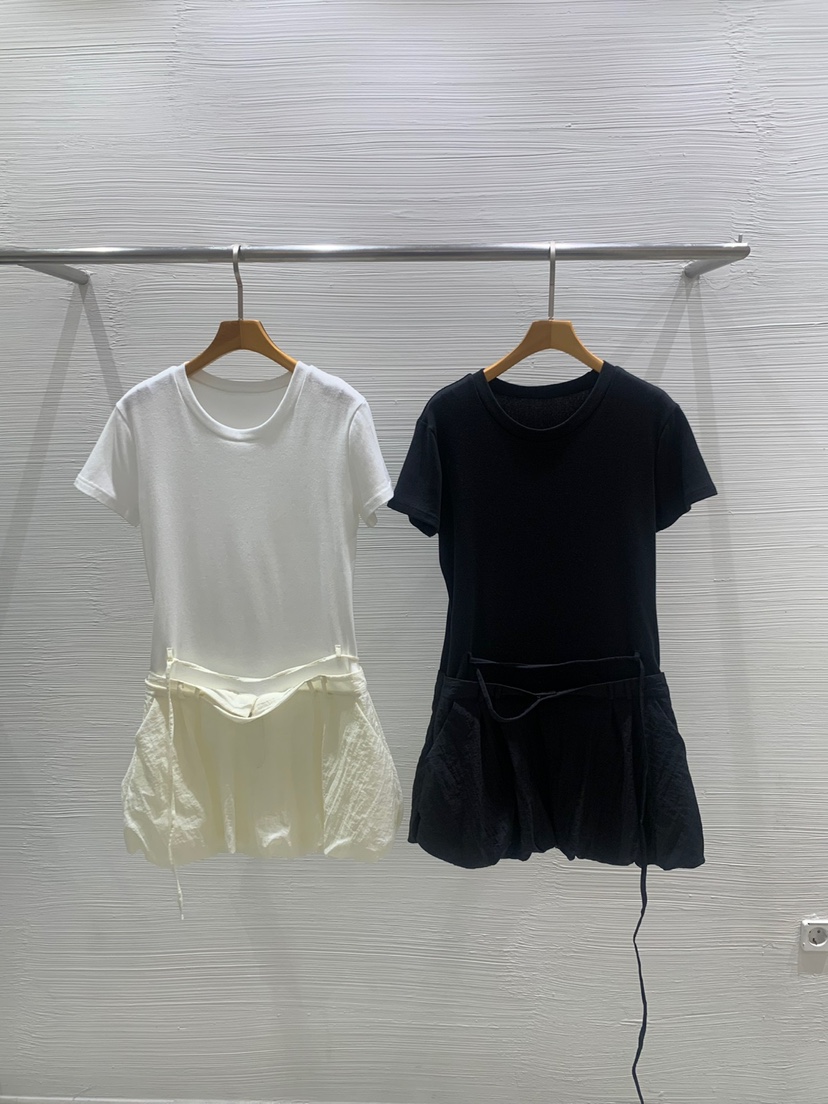 LUCY SALON韓國直郵㊣女裝新品時尚人氣熱賣休閑連衣裙含腰繩LUCY SALON連衣裙