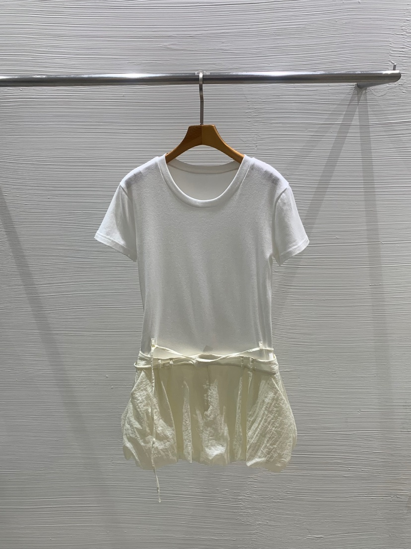 LUCY SALON韓國直郵㊣女裝新品時尚人氣熱賣休閑連衣裙含腰繩LUCY SALON連衣裙圖色1