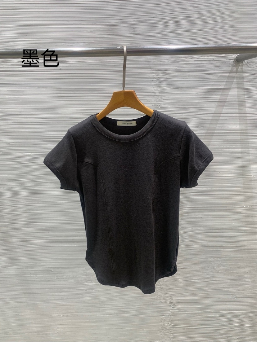 LUCY SALON韓國直郵㊣東大門實拍女裝新品休閑人氣時尚T恤LUCY SALONT恤圖色2