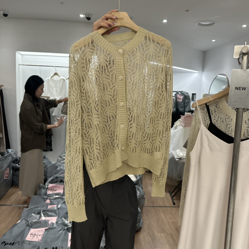 LEWIN韓國直郵㊣女裝新品25春夏人氣時尚推薦熱賣針織衫開衫LEWIN針織衫圖色2