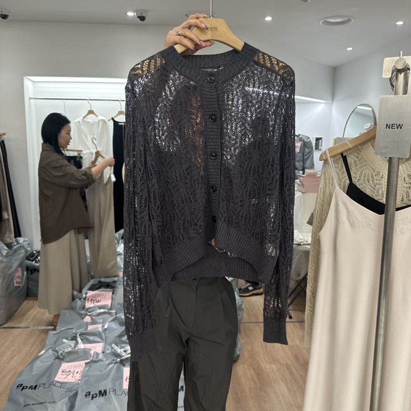 LEWIN韓國直郵㊣女裝新品25春夏人氣時尚推薦熱賣針織衫開衫LEWIN針織衫圖色3