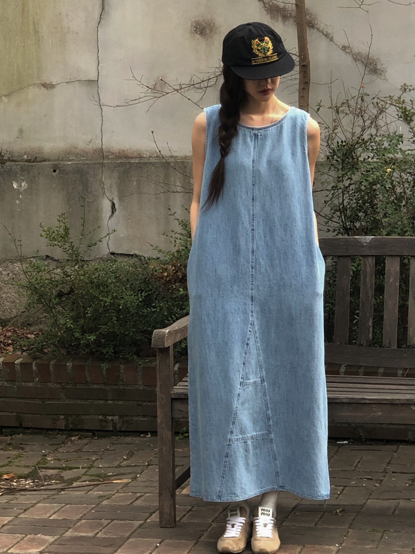 ONDO-P韓國直郵㊣東大門實拍女裝新品休閑時尚熱賣連衣裙亞麻ONDO-P連衣裙