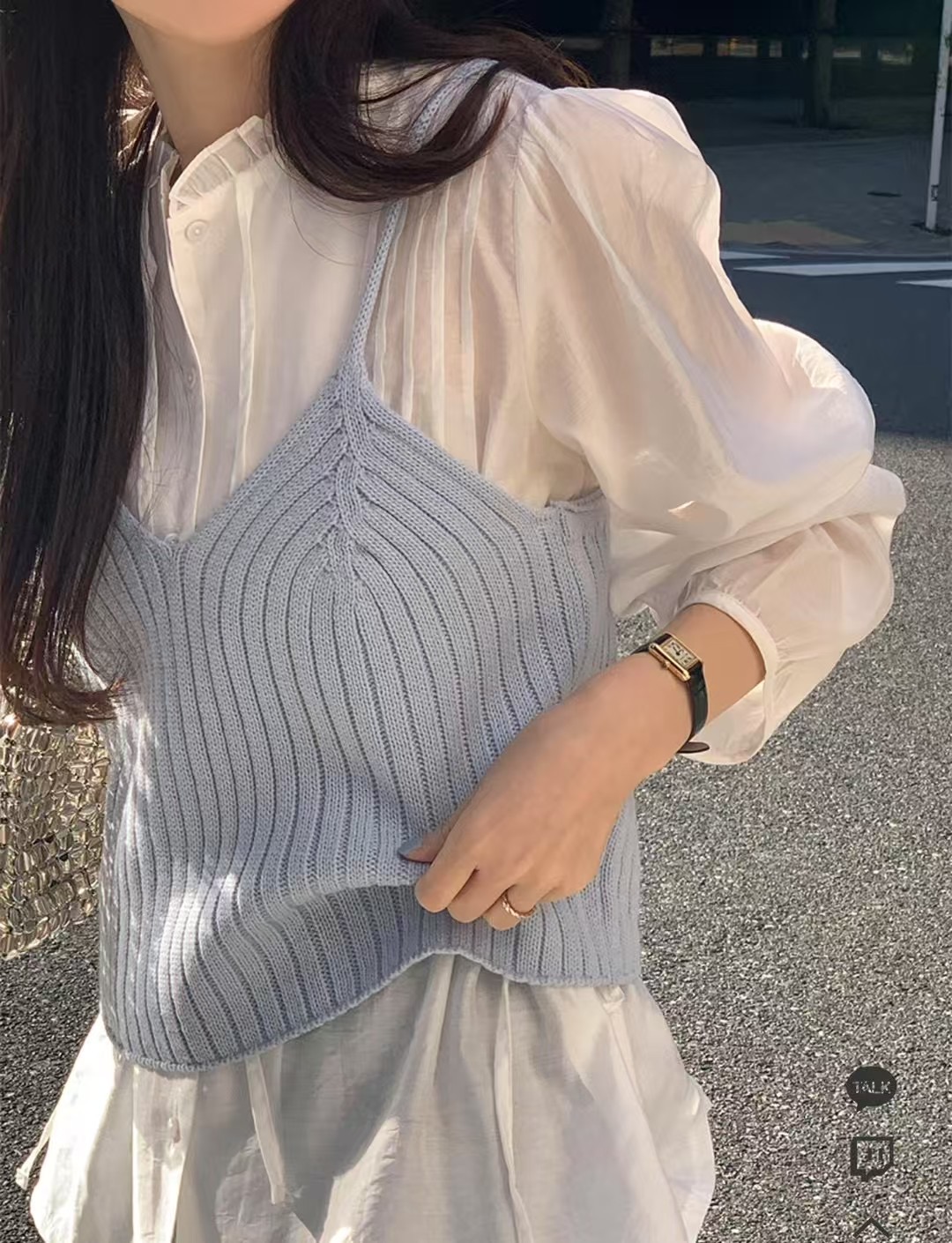 JUILLYSTYLE韓國直郵㊣東大門實拍女裝新品時尚休閑吊帶背心JUILLYSTYLE吊帶/背心