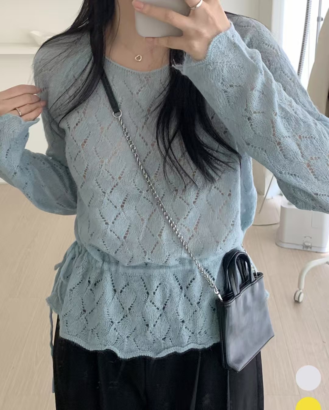 JUILLYSTYLE韓國直郵㊣女裝新品推薦休閑時尚25春夏人氣針織衫JUILLYSTYLE針織衫圖色3