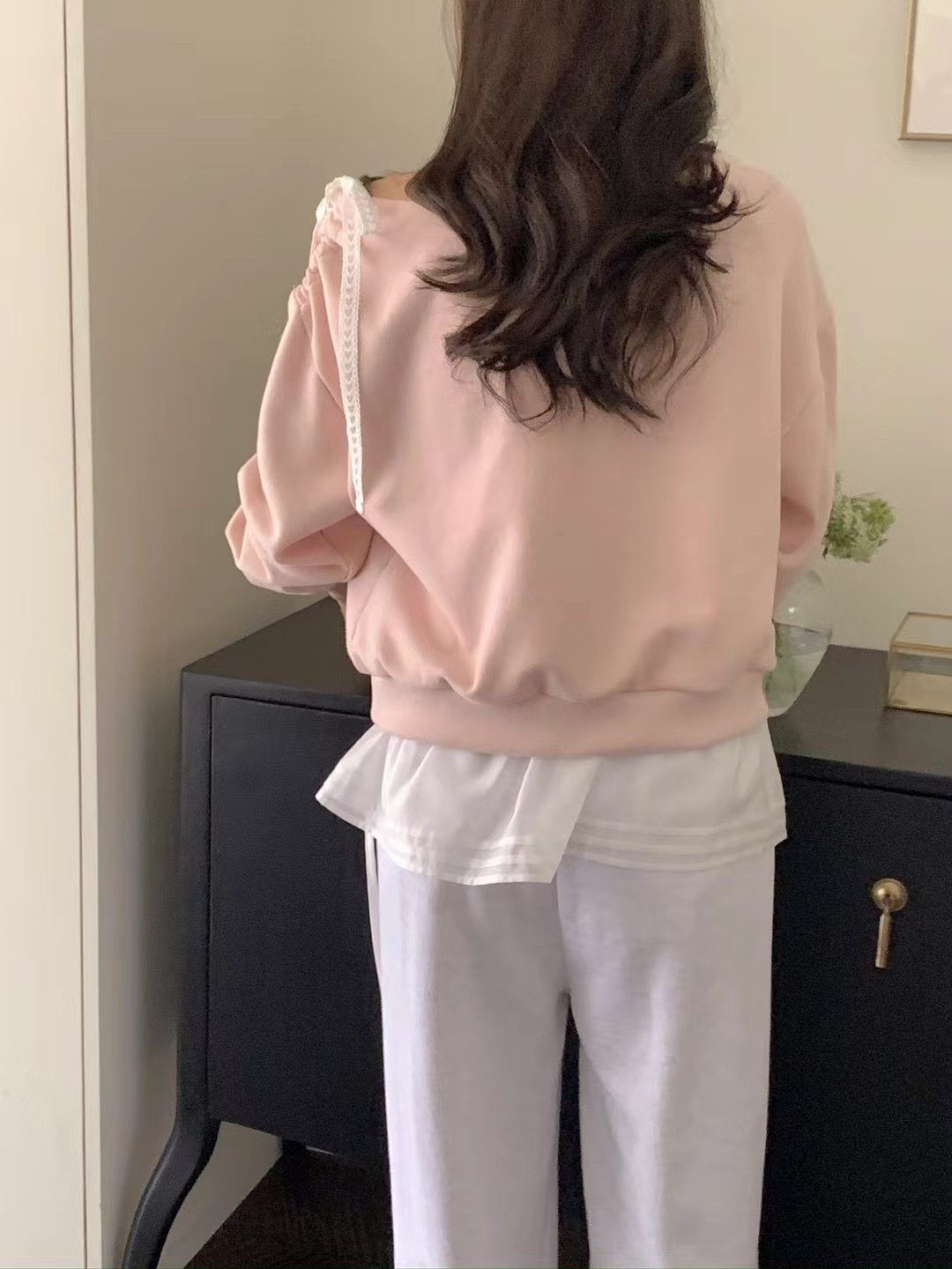 JUILLYSTYLE直郵韓國代購㊣女裝新款推薦25春夏熱賣衛衣蕾絲JUILLYSTYLE衛衣