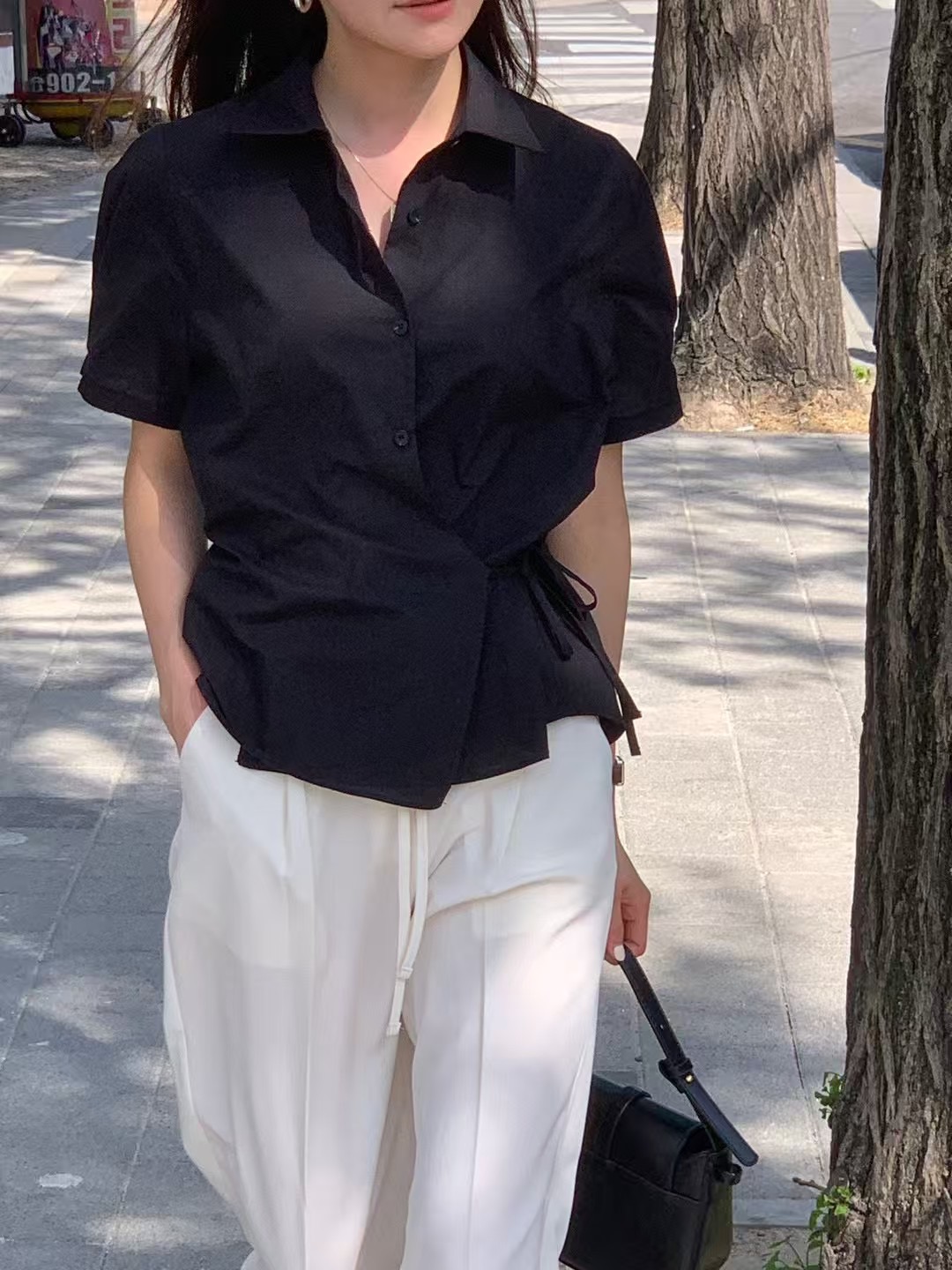 JUILLYSTYLE直郵韓國代購㊣女裝新款時尚人氣25春夏襯衫蕾絲衫JUILLYSTYLE襯衫/蕾絲衫圖色2