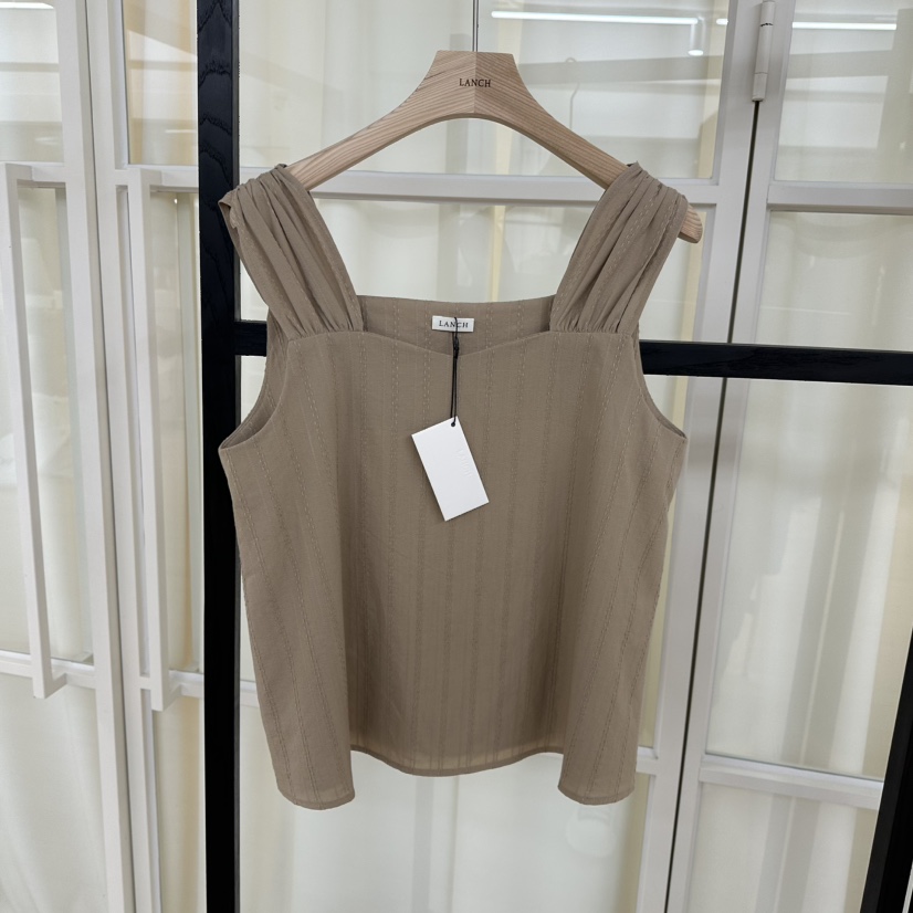 LANCH直郵韓國代購㊣女裝新品休閑推薦人氣熱賣時尚吊帶背心LANCH吊帶/背心圖色2