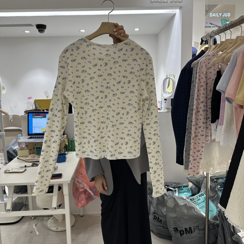 DAILYJUD韓國㊣直郵東大門代購女裝新款推薦熱賣時尚長袖T恤CONNAUGHT長袖T恤