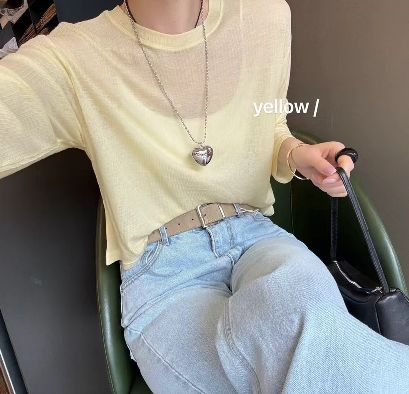 SPECIAL韓國㊣直郵東大門代購女裝新款熱賣時尚長袖T恤短款SPECIAL長袖T恤