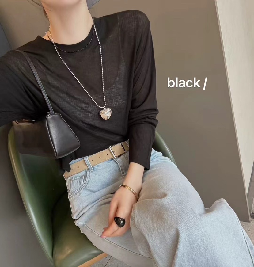 SPECIAL韓國㊣直郵東大門代購女裝新款熱賣時尚長袖T恤短款SPECIAL長袖T恤