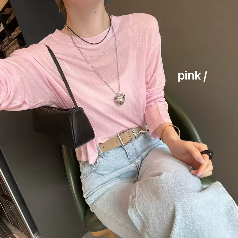 SPECIAL韓國㊣直郵東大門代購女裝新款熱賣時尚長袖T恤短款SPECIAL長袖T恤