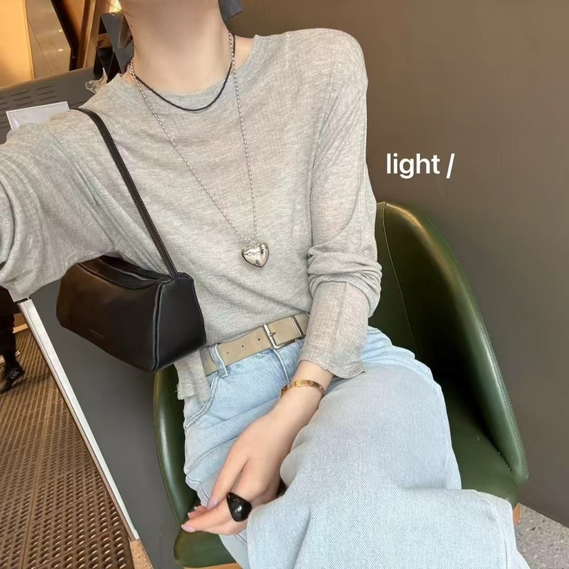 SPECIAL韓國㊣直郵東大門代購女裝新款熱賣時尚長袖T恤短款SPECIAL長袖T恤