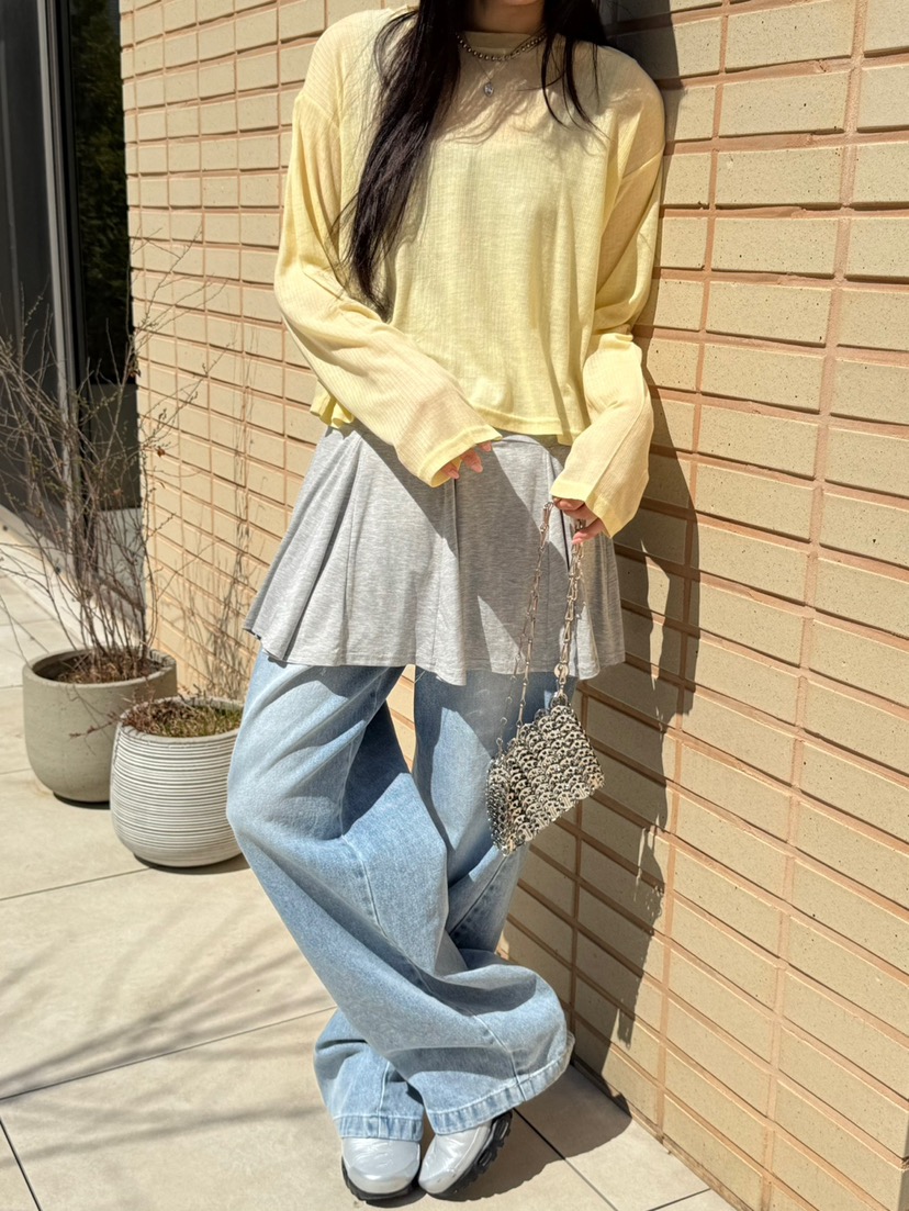 SPECIAL韓國㊣直郵東大門代購女裝新款熱賣時尚長袖T恤短款SPECIAL長袖T恤