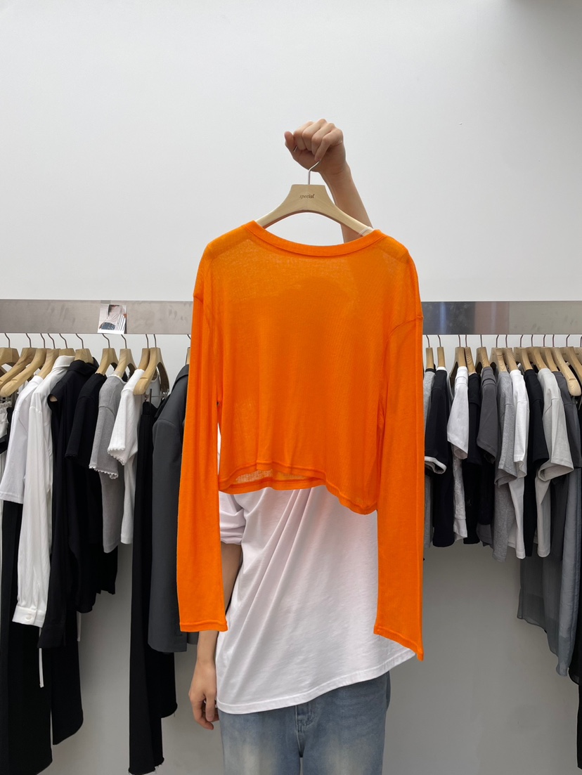SPECIAL韓國㊣直郵東大門代購女裝新款熱賣時尚長袖T恤短款SPECIAL長袖T恤圖色8