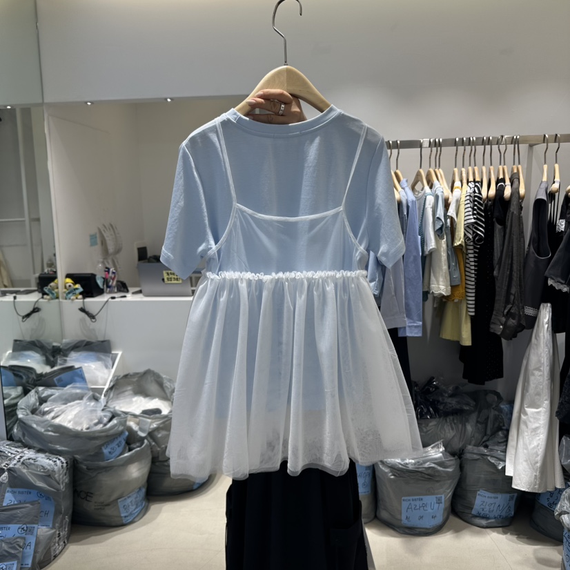 RICH SISTER韓國直郵㊣女裝新品時尚25春夏吊帶背心不含內搭RICH SISTER吊帶/背心
