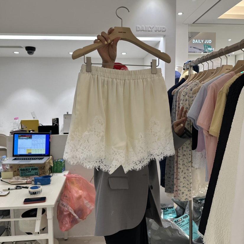 DAILYJUD韓國直郵㊣女裝新款推薦時尚熱賣25春夏休閑短褲蕾絲DAILY JUD短褲