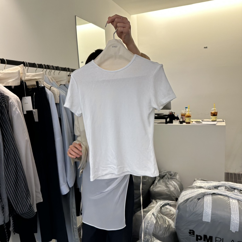 FIND-P韓國直郵㊣女裝新款熱賣休閑人氣推薦時尚25春夏T恤FIND-PT恤圖色5