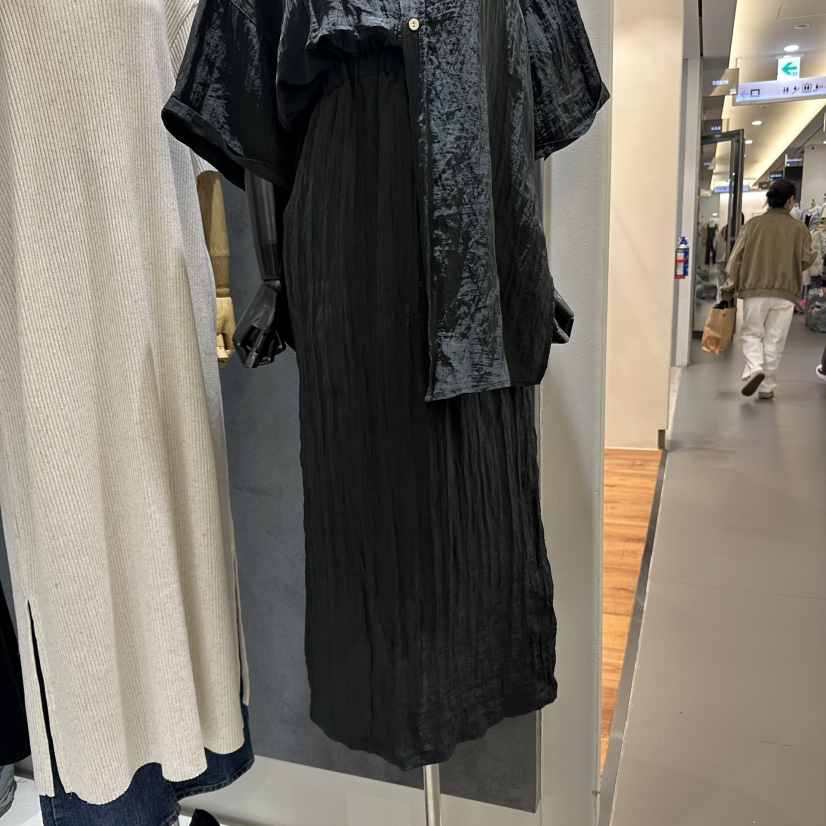 OPEN韓國直郵㊣東大門實拍女裝新品休閑推薦熱賣25春夏長裙OPEN長裙
