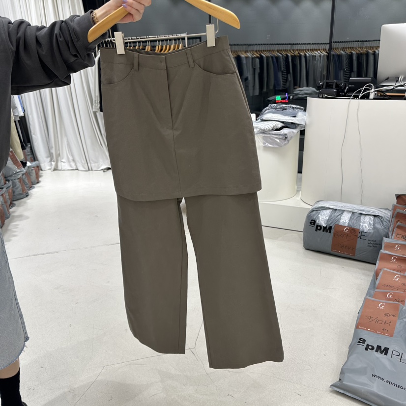 TREND SELLER/G直郵韓國代購㊣女裝新品休閑熱賣25春夏裙褲G/TREND SELLER裙褲圖色2