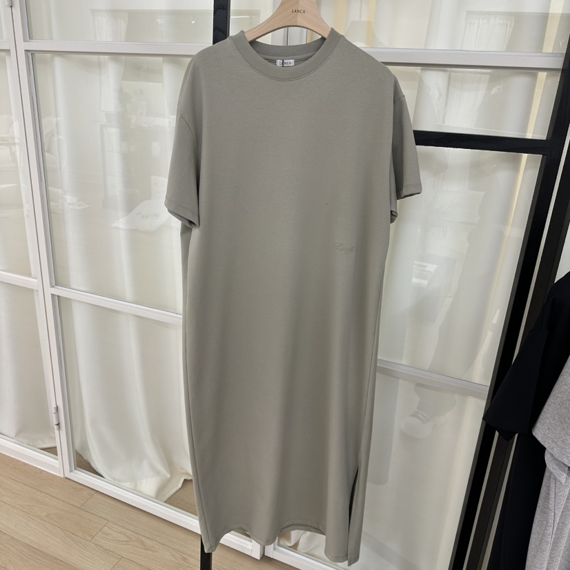 LANCH韓國㊣直郵東大門代購女裝新款25春夏人氣連衣裙刺繡棉質LANCH連衣裙圖色2