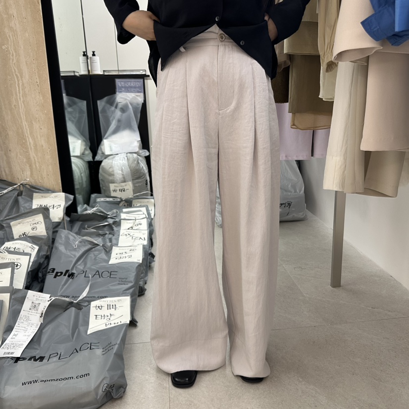 WRITTEN BY韓國直郵㊣東大門實拍女裝新品人氣休閑休閑褲腰帶WRITTEN BY休閑褲圖色3