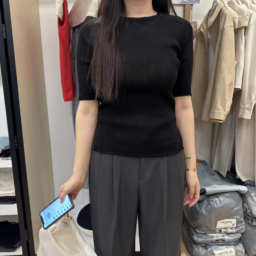 MUYBIEN韓國直郵㊣東大門實拍女裝新款25春夏休閑時尚針織衫MUYBIEN針織衫圖色2