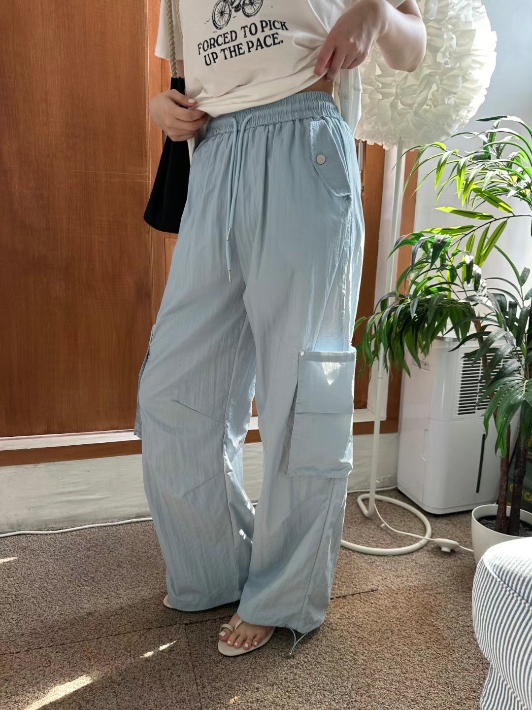 THERE BY-데얼 바이-T直郵韓國代購㊣女裝新品25春夏休閑褲THERE BY休閑褲圖色2