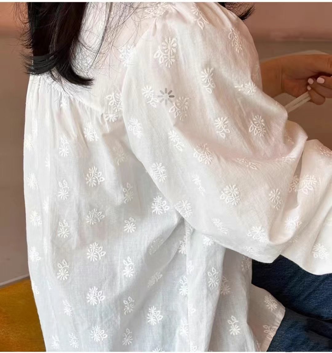 THERE BY-데얼 바이-T韓國直郵㊣東大門實拍女裝新品時尚襯衫蕾絲衫THERE BY襯衫/蕾絲衫