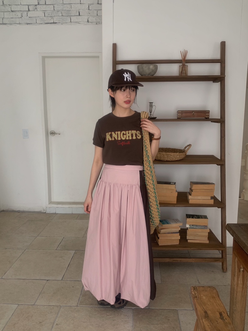 CAMEL-P直郵韓國代購㊣女裝新品25春夏長裙Came_l 家長裙
