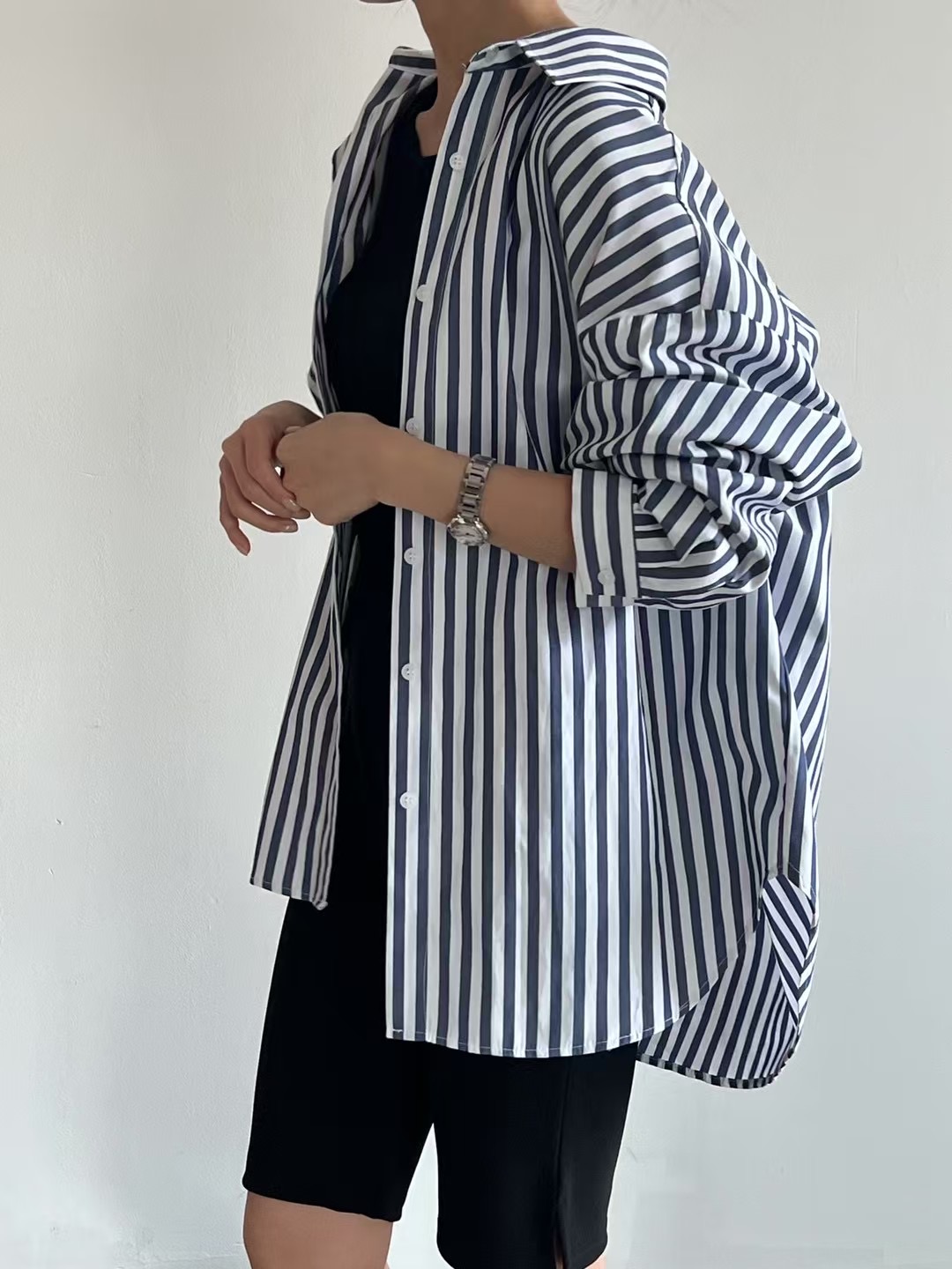 around110韓國直郵㊣東大門實拍女裝新品時尚休閑襯衫蕾絲衫around110襯衫/蕾絲衫