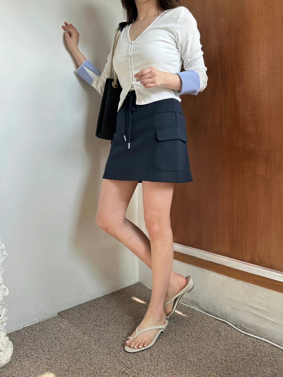 THERE BY-데얼 바이-T直郵韓國代購㊣女裝新款熱賣短裙THERE BY短裙