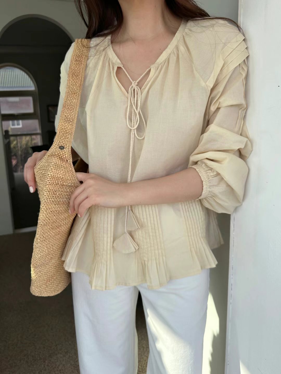 THERE BY-데얼 바이-T韓國直郵㊣女裝新品25春夏襯衫蕾絲衫THERE BY襯衫/蕾絲衫