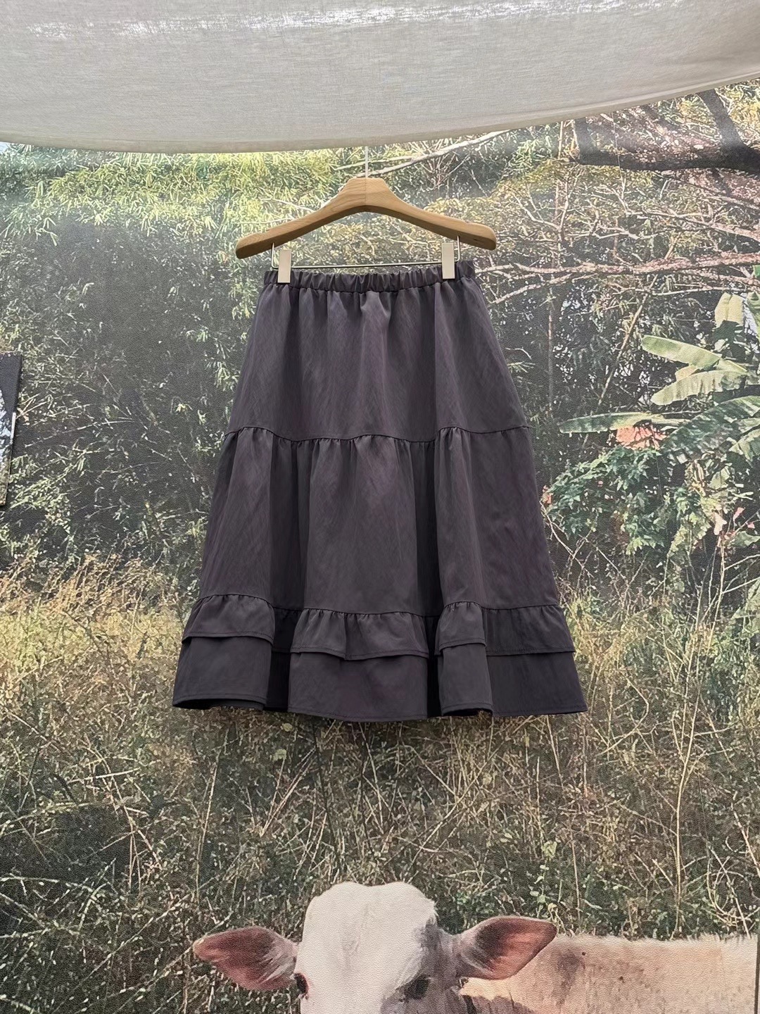 LIVING/CO-씨오-T韓國直郵㊣女裝新品時尚熱賣半身裙中短裙CO CO/LIVING半身裙/中短裙圖色2