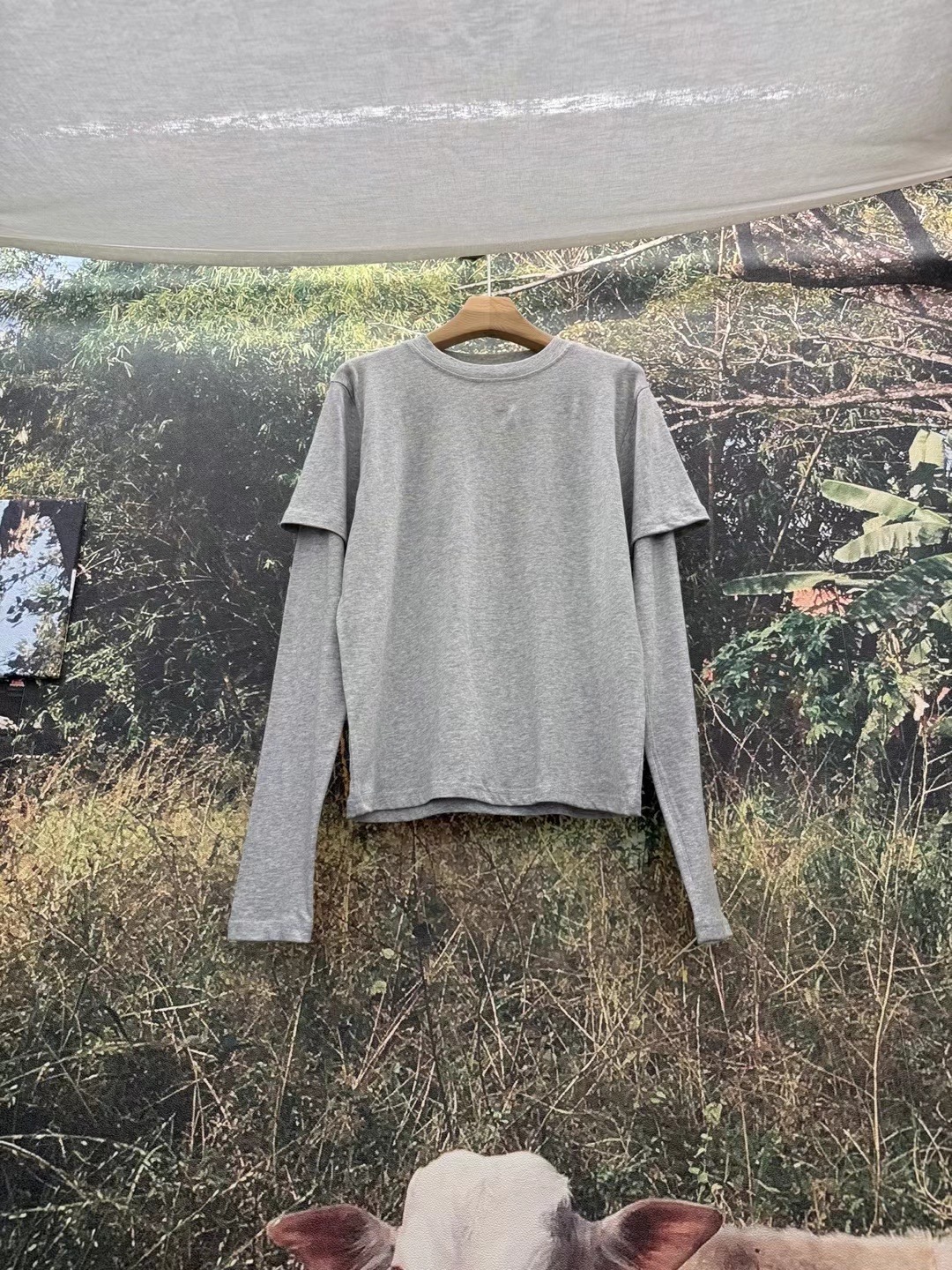LIVING/CO-씨오-T直郵韓國代購㊣女裝新品休閑25春夏長袖T恤CO CO/LIVING長袖T恤