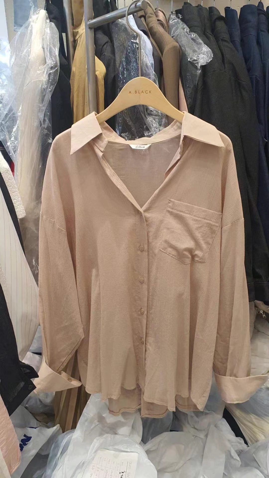 A BLACK-에이블랙-T直郵韓國代購㊣女裝新品熱賣襯衫蕾絲衫A BLACK襯衫/蕾絲衫圖色4
