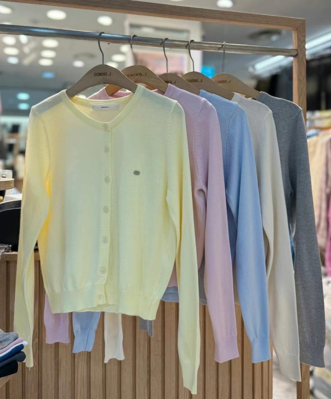 COMING.J-커밍.제이-T韓國㊣直郵東大門代購女裝新品25春夏針織衫羊毛衫COMING.J針織衫圖色3左三色