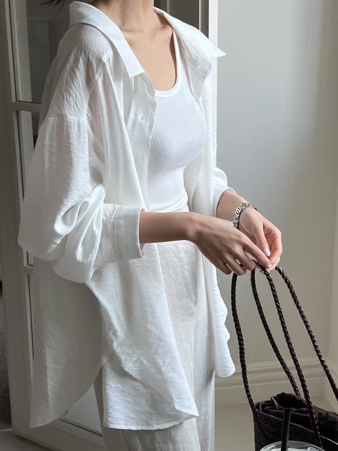 around110直郵韓國代購㊣女裝新款推薦25春夏人氣襯衫蕾絲衫around110襯衫/蕾絲衫