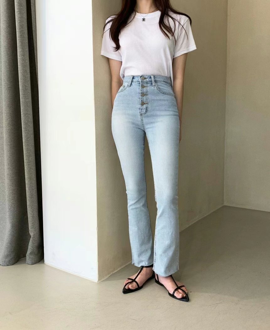 J CAT韓國直郵㊣女裝新品推薦休閑人氣熱賣25春夏時尚牛仔褲J CAT牛仔褲