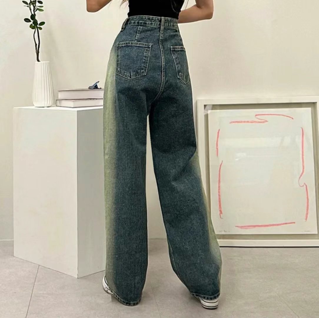 J CAT直郵韓國代購㊣女裝新品25春夏休閑時尚人氣推薦牛仔褲J CAT牛仔褲
