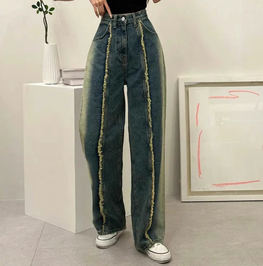 J CAT直郵韓國代購㊣女裝新品25春夏休閑時尚人氣推薦牛仔褲J CAT牛仔褲