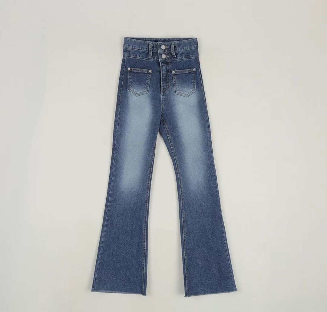 J CAT韓國㊣直郵東大門代購女裝新品25春夏時尚休閑牛仔褲J CAT牛仔褲