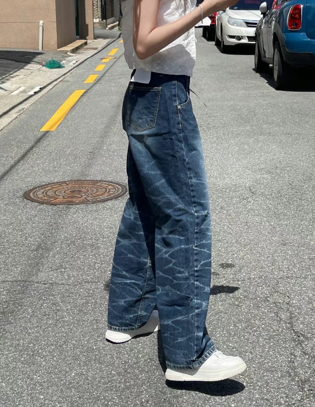 J CAT直郵韓國代購㊣女裝新款熱賣25春夏時尚人氣推薦牛仔褲J CAT牛仔褲