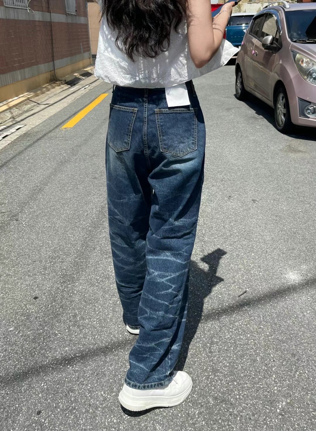 J CAT直郵韓國代購㊣女裝新款熱賣25春夏時尚人氣推薦牛仔褲J CAT牛仔褲