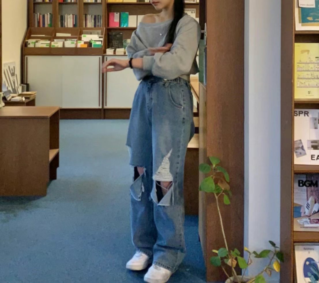 J CAT直郵韓國代購㊣女裝新款休閑熱賣時尚推薦人氣牛仔褲J CAT牛仔褲