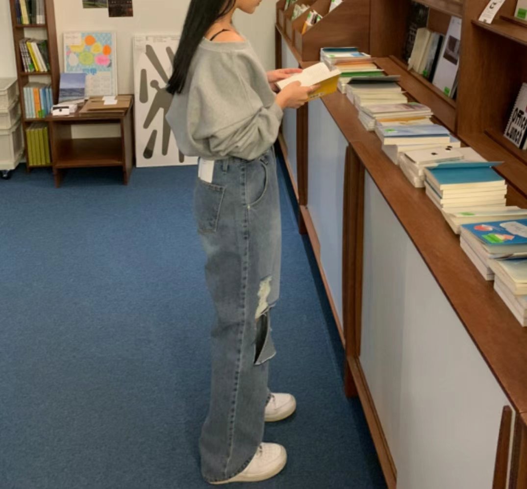 J CAT直郵韓國代購㊣女裝新款休閑熱賣時尚推薦人氣牛仔褲J CAT牛仔褲