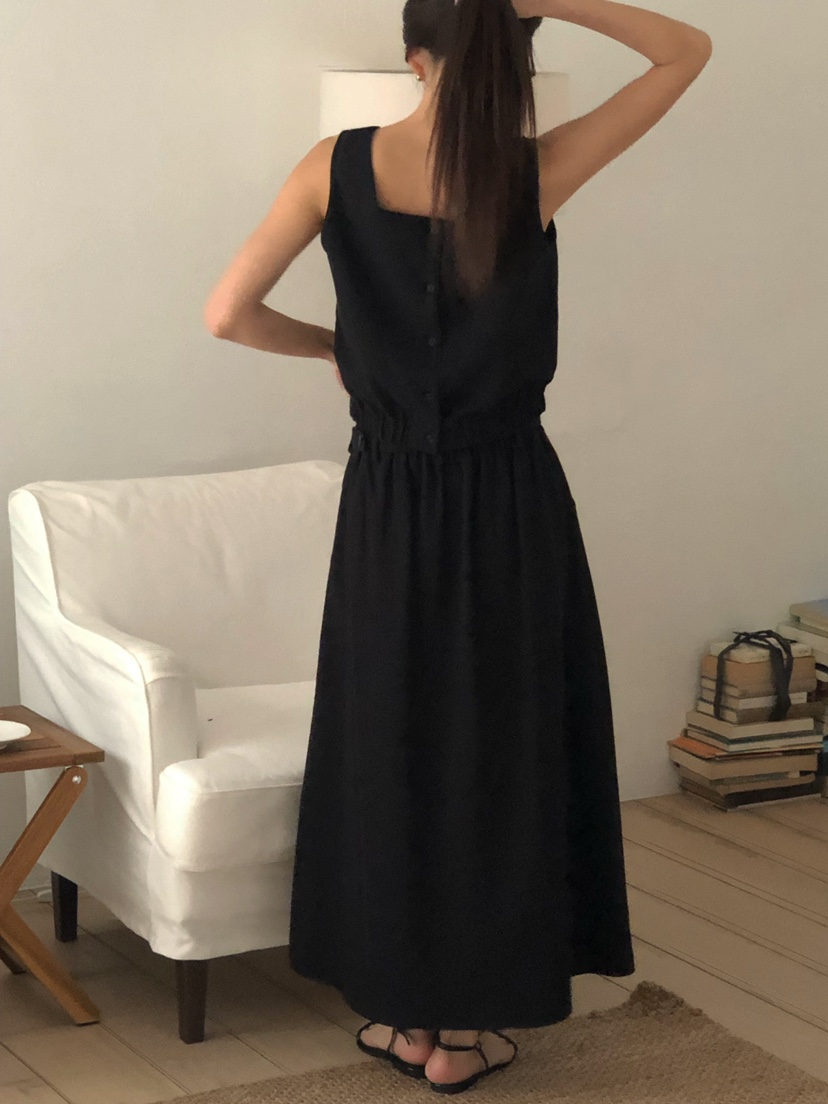 ONDO-P東大門直郵女士新品職業25春夏熱賣吊帶背心雙面紐扣ONDO-P吊帶/背心