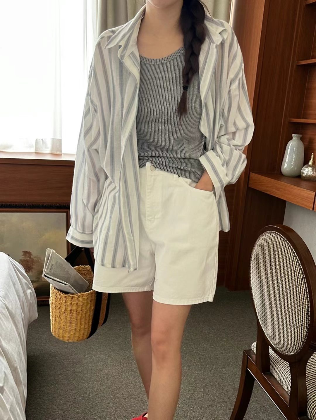 LANDMARK韓國直郵女士新款推薦人氣職業休閑真品時尚25春夏短褲LANDMARK短褲